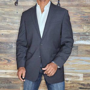 Brooks Brothers Explorer Madison Fit Wool Charcoal Gray Blazer Sport Jacket 40L